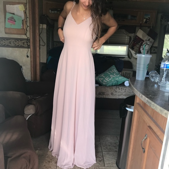 Lulus blush gown, perfect condition! - Picture 4 of 5